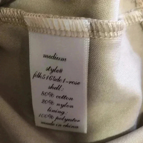 Dina be dress dusty rose lace over tan lining size medium - Picture 3 of 7